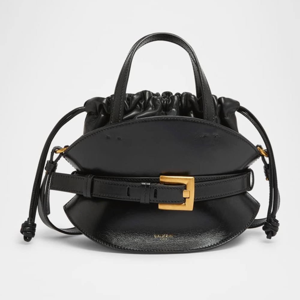Balmain. NWT.Spring Summer 2026. Shuffle Shoulder/ Top Handle/ Crossbody.Leather